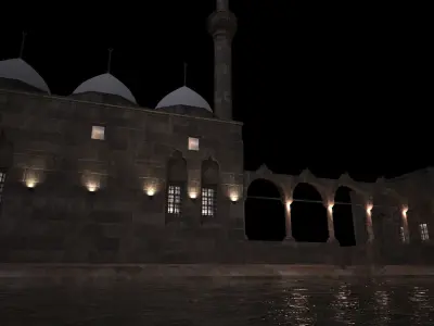 Urfa Lake With Fish 3D model