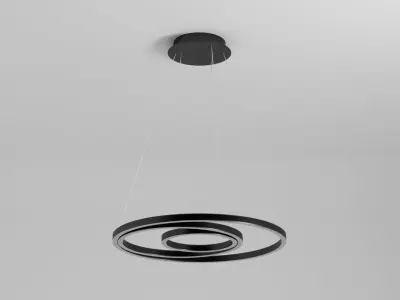Modern Circular LED Ceiling Light Free 3D model
