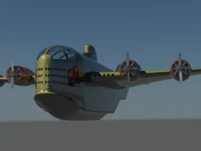  Flying submarine Cruiser 3D model