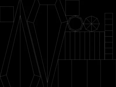 low poly knife sword Free low-poly 3D model