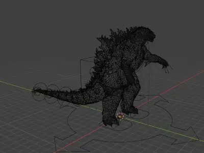 Evolved Godzilla X Kong the new empire 2024 Free 3D model