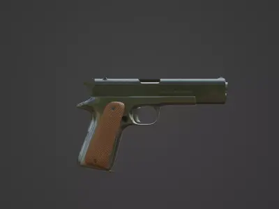 M1911 Pistol - Game Ready Free low-poly 3D model