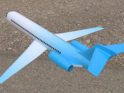 Airplane Free low-poly 3D model