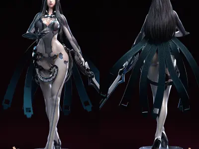 Raven Stellar Blade Fan Art  3D print model