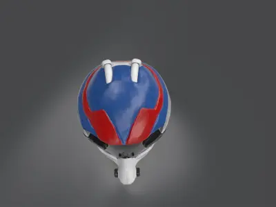 Macros Robotic Helmet  Low-poly 3D model