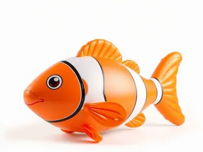 Clownfish Inflatable Toy Model Pack Low-poly 3D model