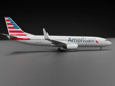 Boeing 737-800  American Airlines Livery 3D model
