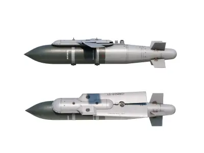 Chinese 250KG class LS-6 LS6 Glide Guided Bomb Low-poly 3D model