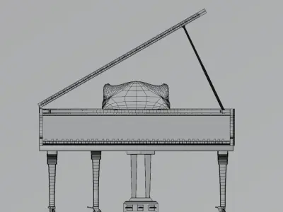 Generic Grand Piano Free 3D model