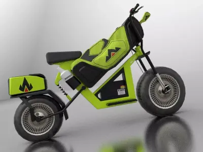 Golf Bike Low-poly 3D model