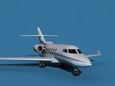 Hawker Siddley 800SR V07 3D model