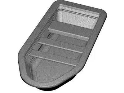 Glassy Fishing Boat 3D model