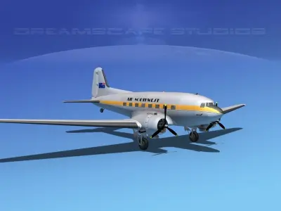Douglas -DC-3 Northwest 3D model