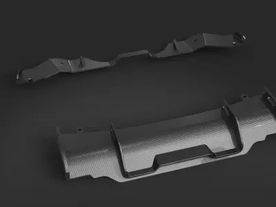 spoiler diffuser tuning auto moto 3D model