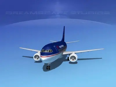 Boeing 737-300 British Midland 3D model