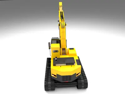 Excavator 001 3D model