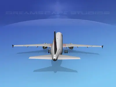 Airbus A321 Air France 3D model