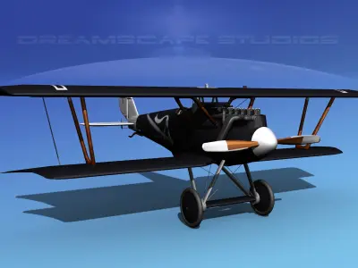 Pfalz DIII Historic Fighter V12 3D model