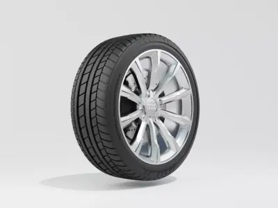 Audi A4 Allroad 2013 Wheel 3D model