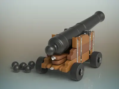 cannon toy 3D model