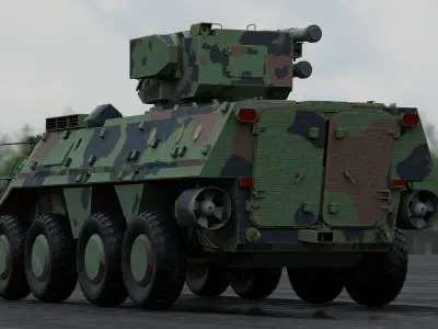 BTR-4 Ukrainian Military Vehicle 3D model