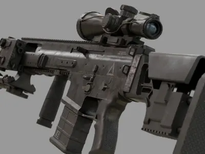 SCAR H-TPR Modular BIG Pack 3D model