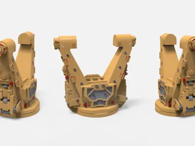 sci-fi Architecture kitbash 45 3D model