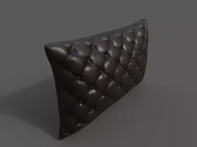 Cushion furniture Low-poly 3D model 5