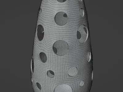 Wood vase Free 3D model