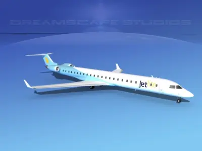 Bombardier CRJ1000 JetLite 3D model