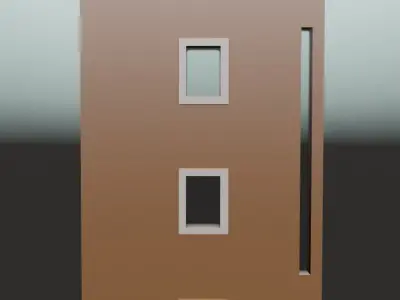 10 Home Door Assets Part one Free low-poly 3D model