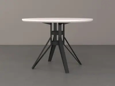ROUND COFFEE KITCHEN TABLE BASE - BALASAGUN LAGARI TABLE BASE Free 3D model
