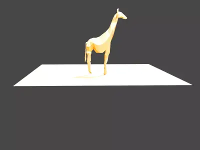 Giraffe Free low-poly 3D model