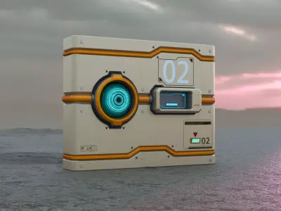 MARS Sci-fi Modular Kit Vol-3 Low-poly 3D model