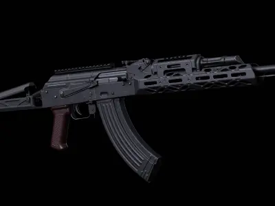 AKM KPYK Low-poly 3D model