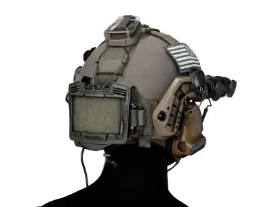 AGILITE REAR POUCH AND BRIDGE Low-poly 3D model