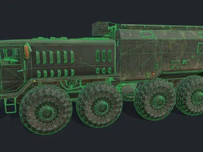 MAZ 537 Low-poly 3D model