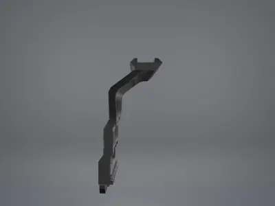 AK B-13 Zenit Picatinny Rail Low-poly 3D model