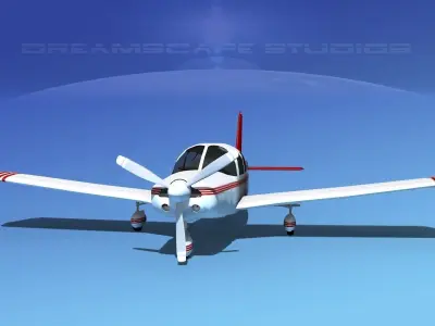 Piper Cherokee Six 260 V06 3D model