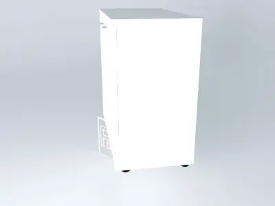 LOW PANELLED CABINET CREDENZA 900x450x840mm Free 3D model