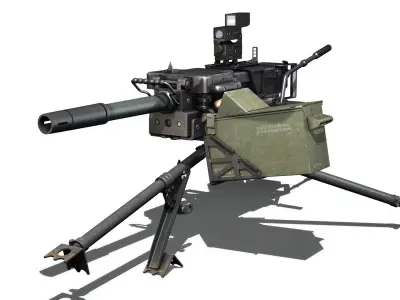 40mm GMG - Grenade Machine Gun 3D model