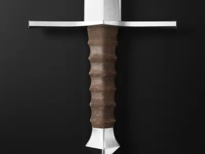 Medieval Sword 03 plus old texture and sheath 3D model