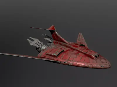 12B5-Atmospheric-Shuttle spaceship 3D model