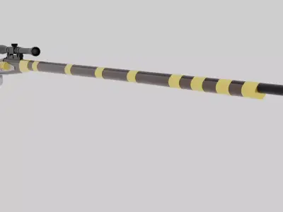 Tusken Cycler Rifle B 3D model