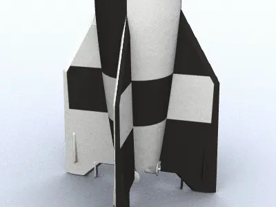 V-2 A4 Missile 3D model