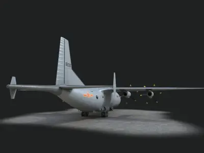 Chinese NAVY KQ200 Anti submarine aircraft Gaoxin 6 Low-poly 3D model