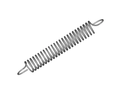 Metal spring 3D model