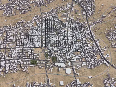 Khamis Mushait Low-poly 3D model