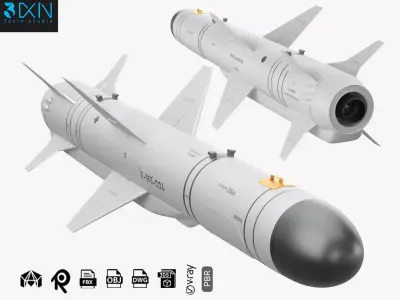 Anti-Ship Missile X-35U 3D model