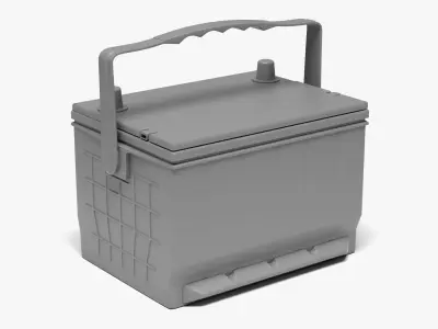 ACDelco Car Battery Low-poly 3D model